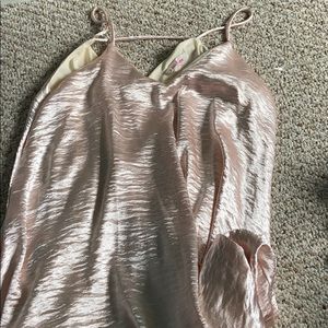 Champagne satin dress